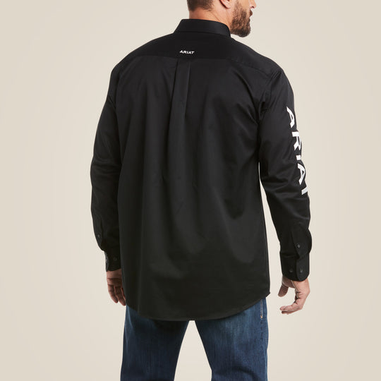 Team Logo Black Twill Classic Fit Shirt - 10017497