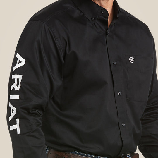 Team Logo Black Twill Classic Fit Shirt - 10017497