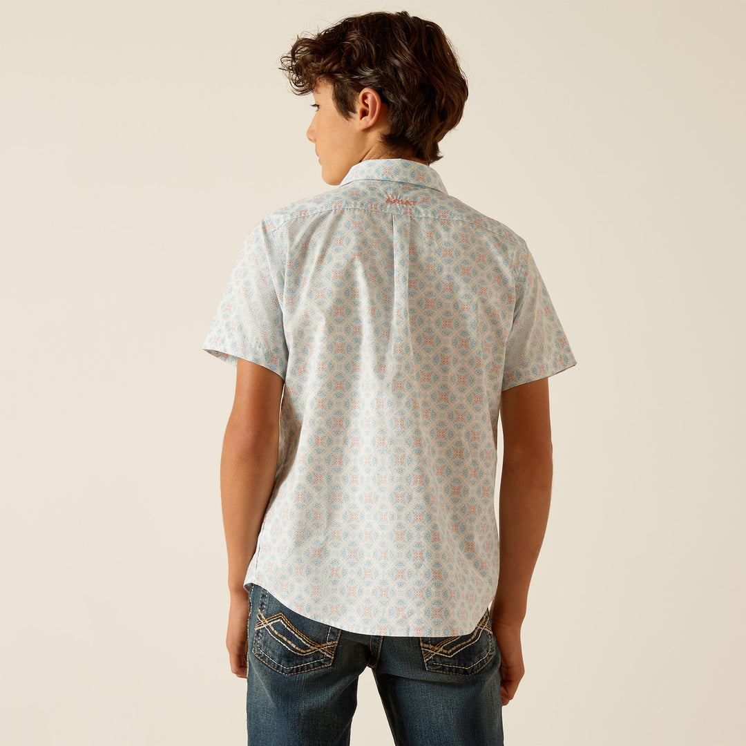 Boys Ariat Kai Classic Fit Short Sleeve Shirt - 10048662