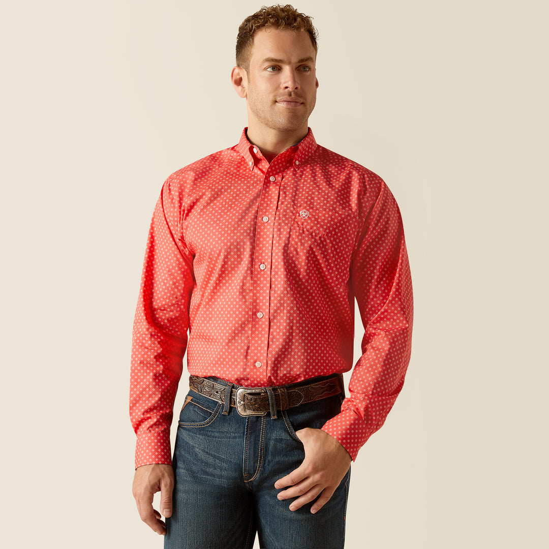 Men's Ariat Wrinkle Free Cayenne Long Sleeve Shirt - 10051481