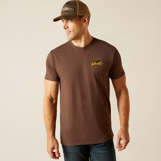 Men's Ariat Bison Sketch Shield T-Shirt - 10051750