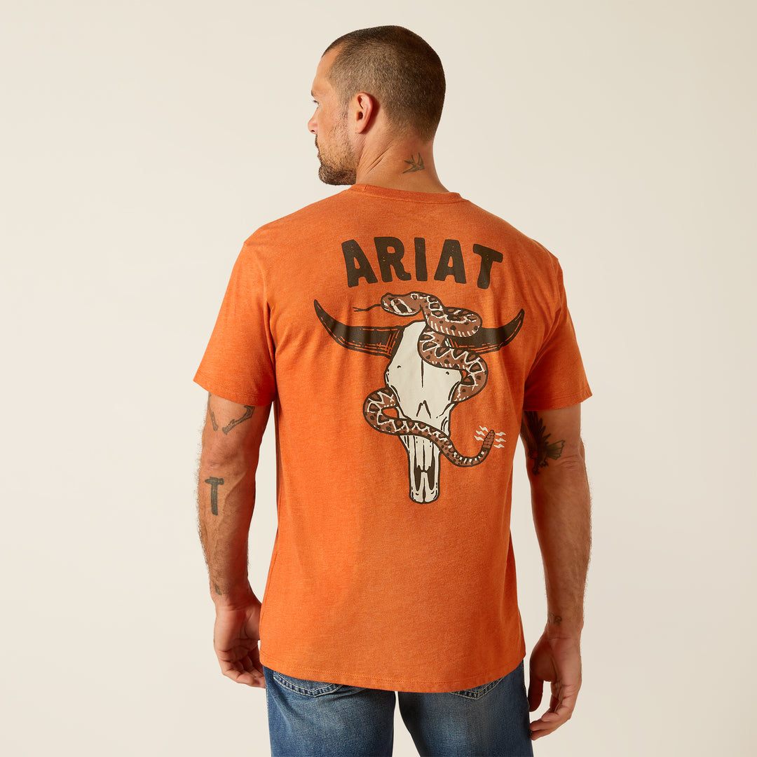 Men's Ariat Rattler Skull T-Shirt - 10051754