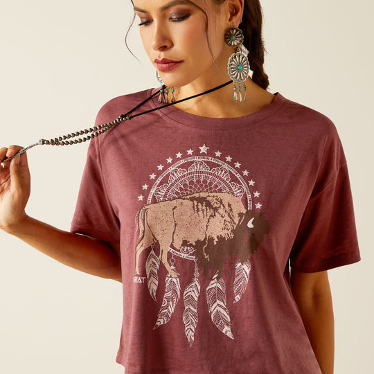 Ladies Ariat Buffalo Territory T-Shirt - 10051310