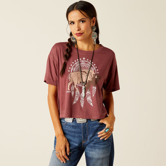 Ladies Ariat Buffalo Territory T-Shirt - 10051310