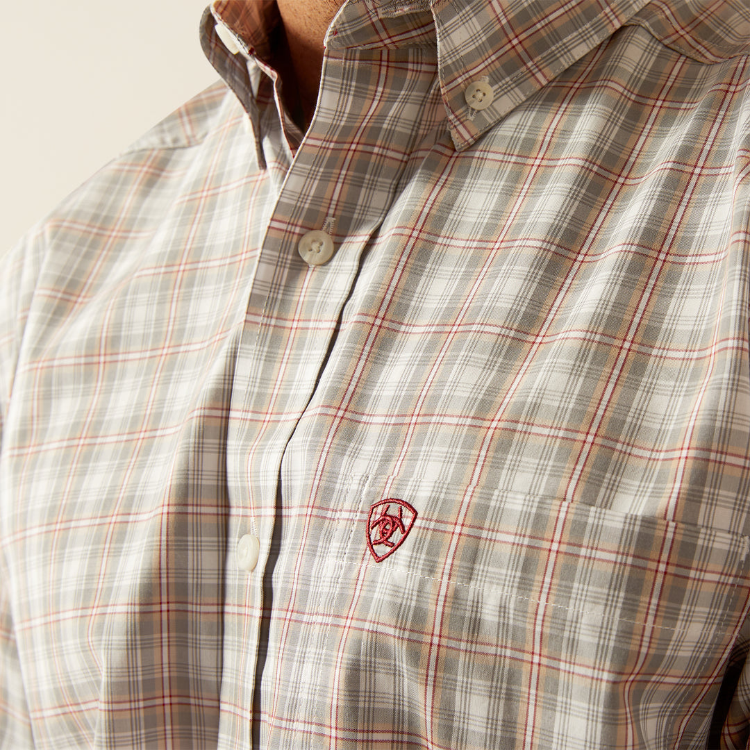 Men's Ariat Pro Series Grey Classic Fit Shirt - 10054650