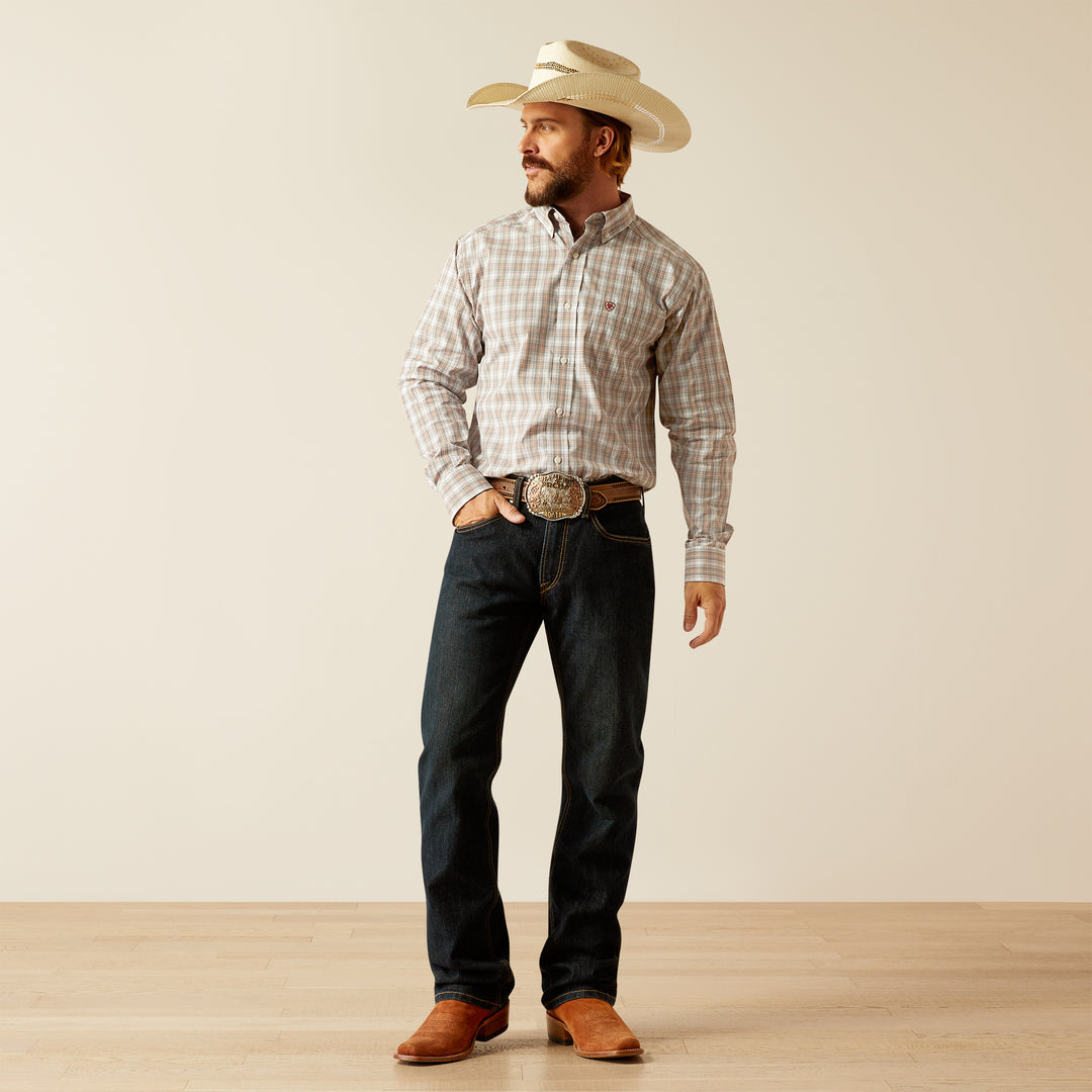 Men's Ariat Pro Series Grey Classic Fit Shirt - 10054650