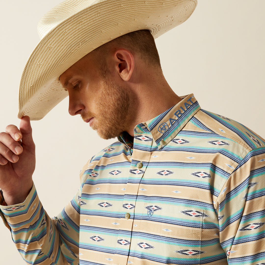 Men's Ariat Team Logo Peer Long Sleeve Shirt - 10054731