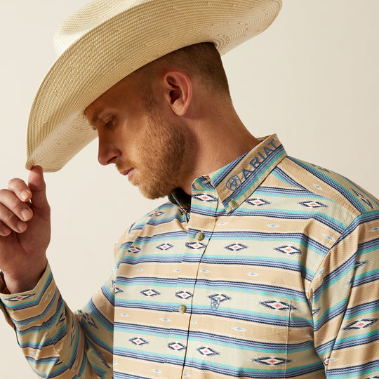 Men's Ariat Team Logo Peer Long Sleeve Shirt - 10054731