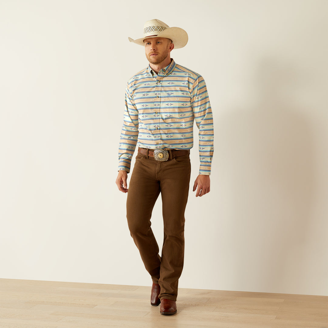 Men's Ariat Team Logo Peer Long Sleeve Shirt - 10054731