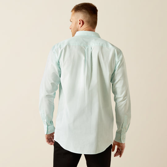 Men's Ariat Solid Mint Slub Classic Fit Shirt - 10055116