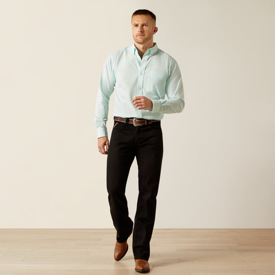 Men's Ariat Solid Mint Slub Classic Fit Shirt - 10055116