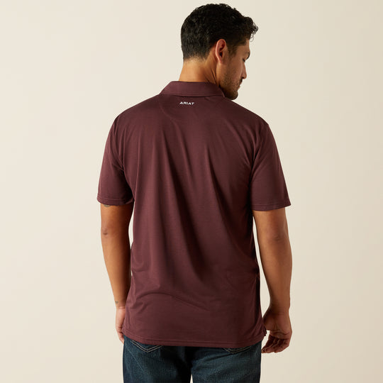 Men's Ariat Team Logo Malbec Polo - 10058736