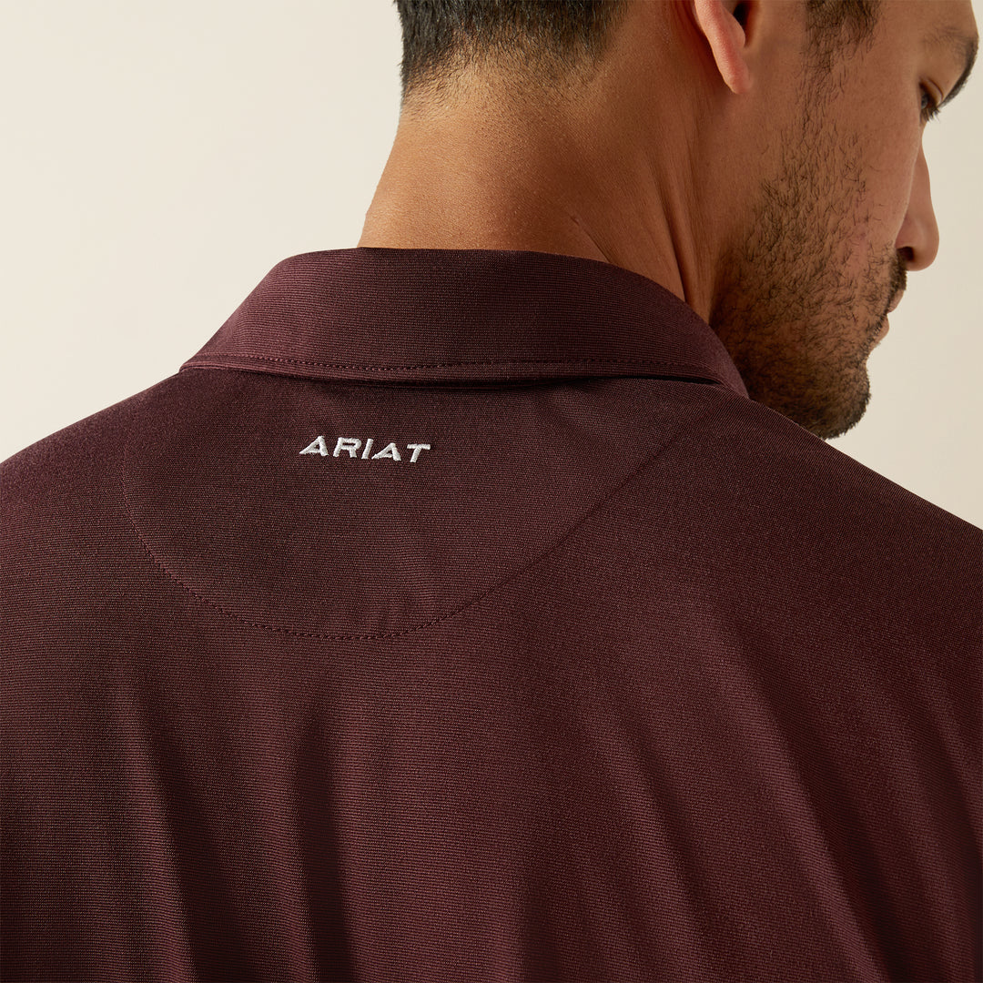 Men's Ariat Team Logo Malbec Polo - 10058736