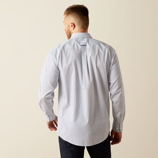 Men's Ariat Wrinkle Free Danny Classic Fit Blue Shirt - 10058988