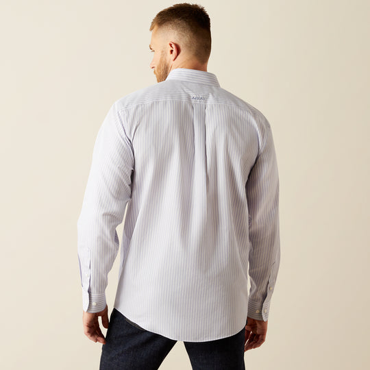 Men's Ariat Wrinkle Free Don Classic Fit Blue Shirt - 10058956