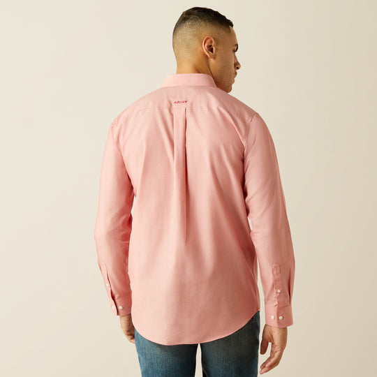 Men's Ariat Wrinkle Free Solid Fitted Shirt - 10059156