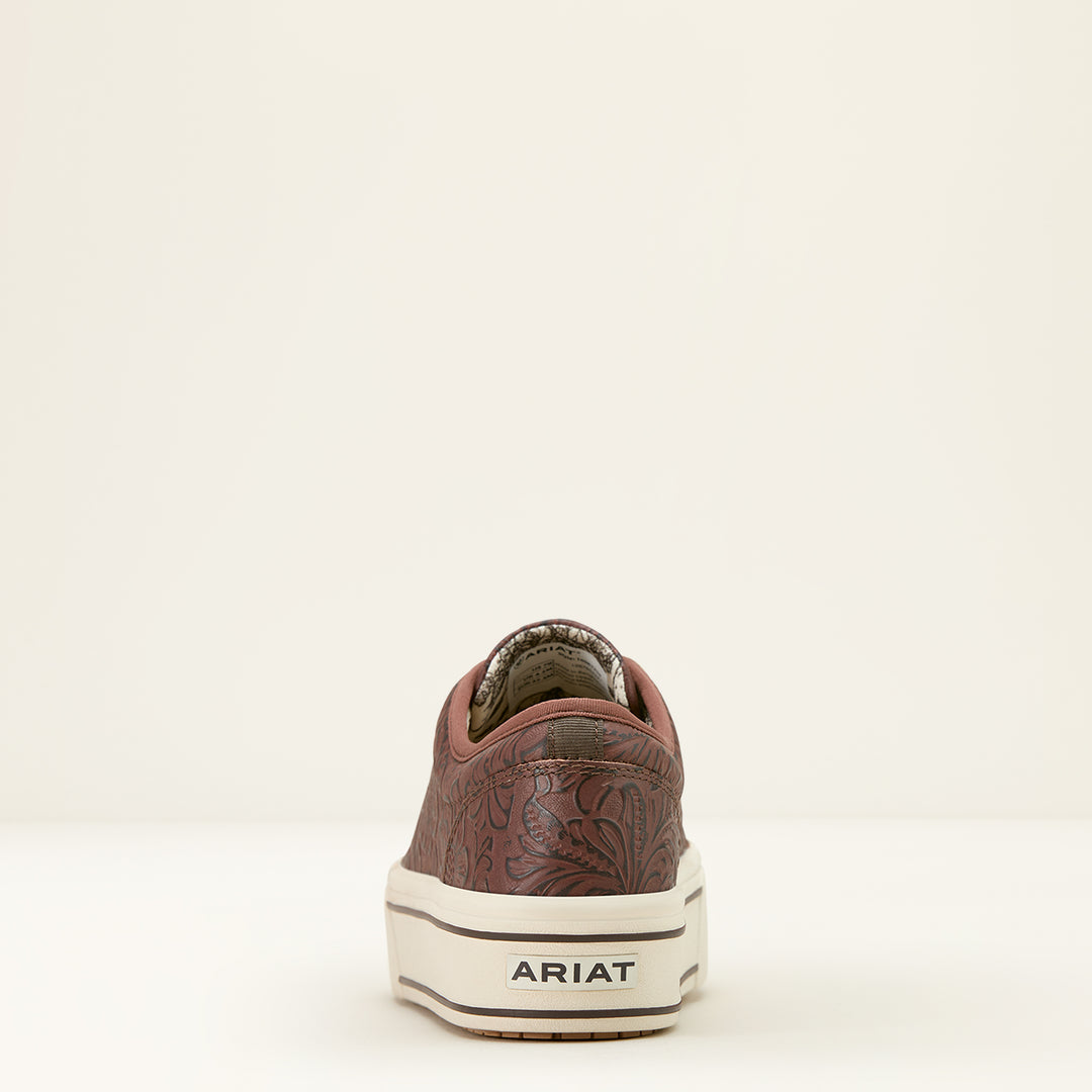 Ladies Ariat Brown Floral Emboss Skylar Shoe - 10061258