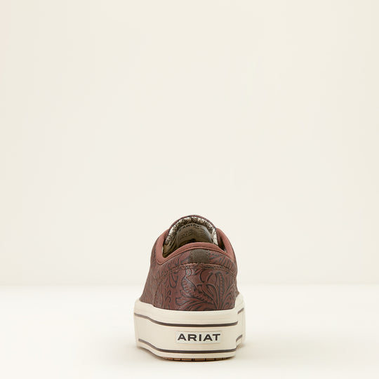 Ladies Ariat Brown Floral Emboss Skylar Shoe - 10061258