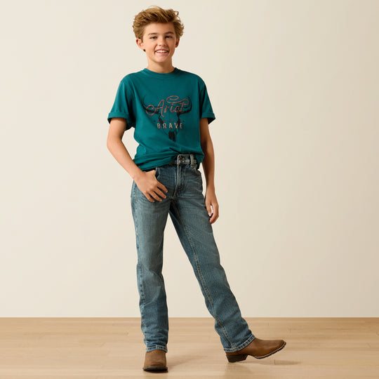Kids Ariat Cattle Skull Freedom T-Shirt - 10071183