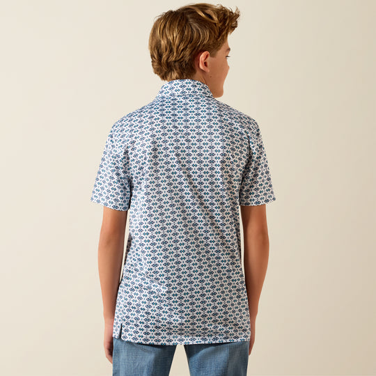 Kids Ariat All Over Print Polo - 10071206