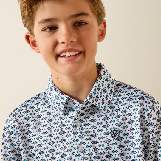 Kids Ariat All Over Print Polo - 10071206