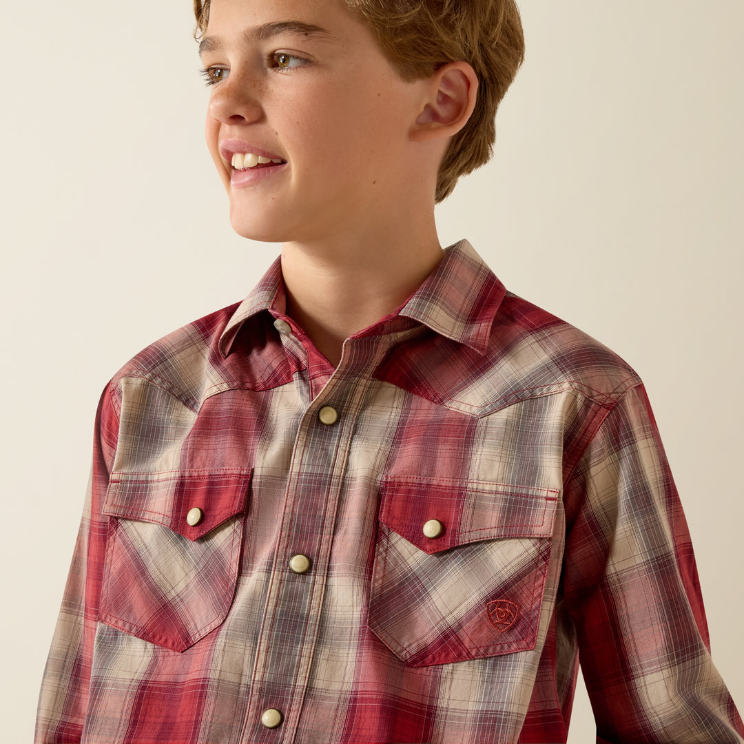 Kids Ariat Retro Hawthorn Snap Shirt - 10071683