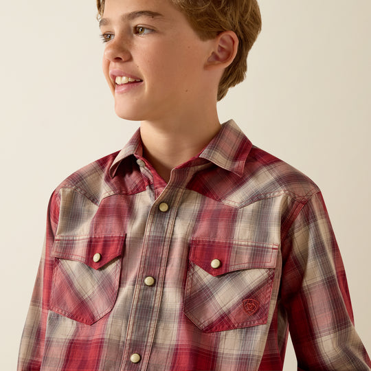 Kids Ariat Retro Hawthorn Snap Shirt - 10071683
