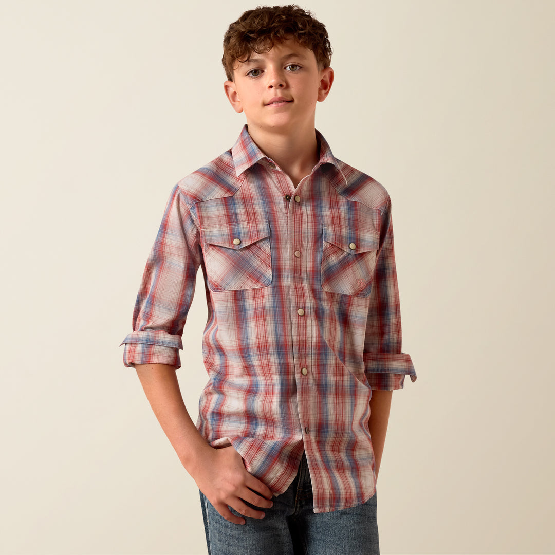 Kids Ariat Retro Hodge Snap Shirt - 10073668
