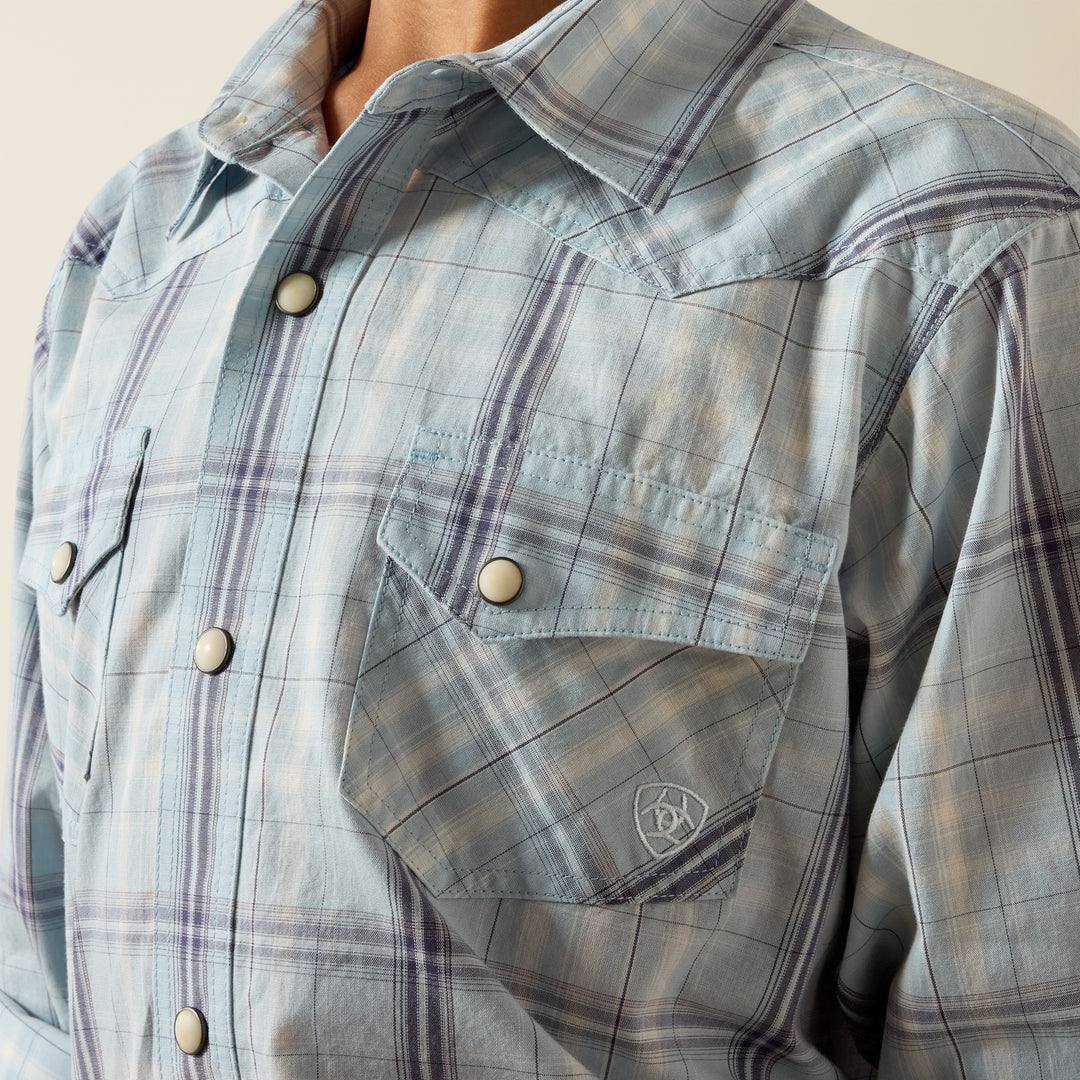 Men's Ariat Retro Heath Snap Shirt - 10073669
