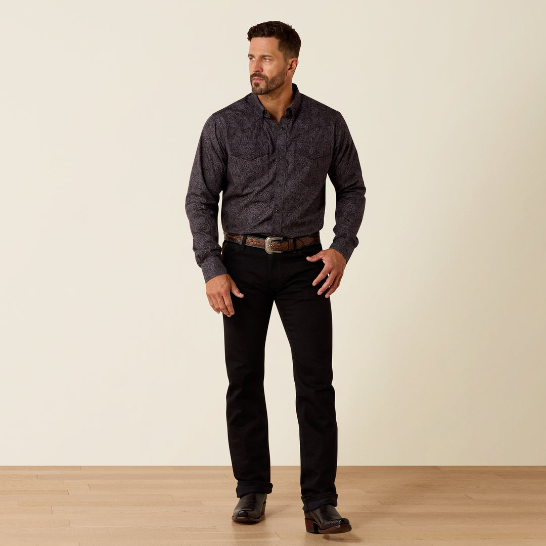 Men's Ariat Wrinkle Free Allen Fitted Snap Shirt - 10071023