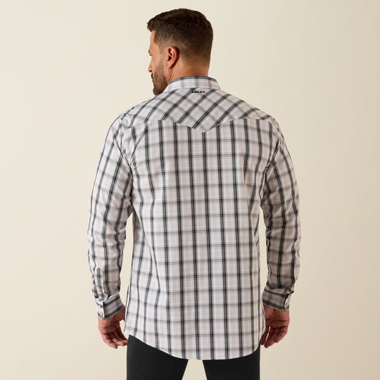 Men's Ariat Wrinkle Free Ari Fitted Snap Shirt - 10071024