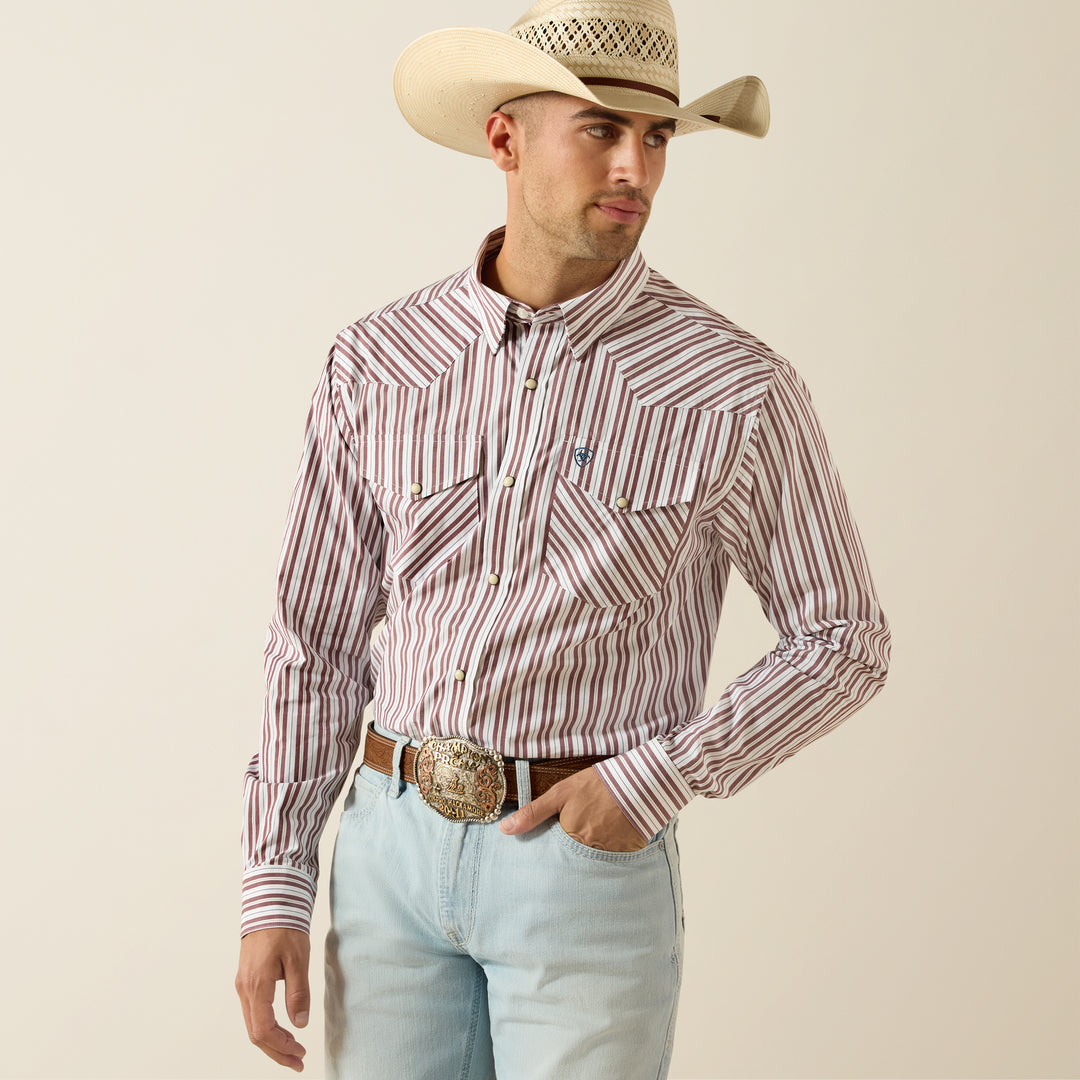 Men's Ariat Pro Series Trae Fitted Snap Shirt - 10071033