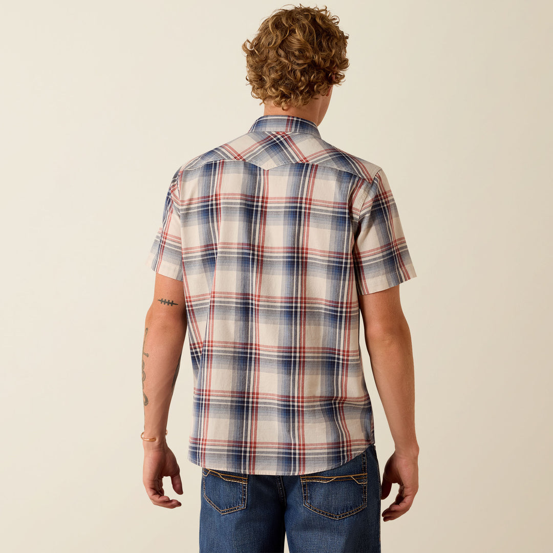Men's Ariat Retro Haines Fitted Snap Shirt - 10071088