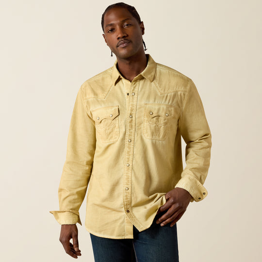 Men's Ariat Retro Hartigan Fitted Snap Shirt - 10071091