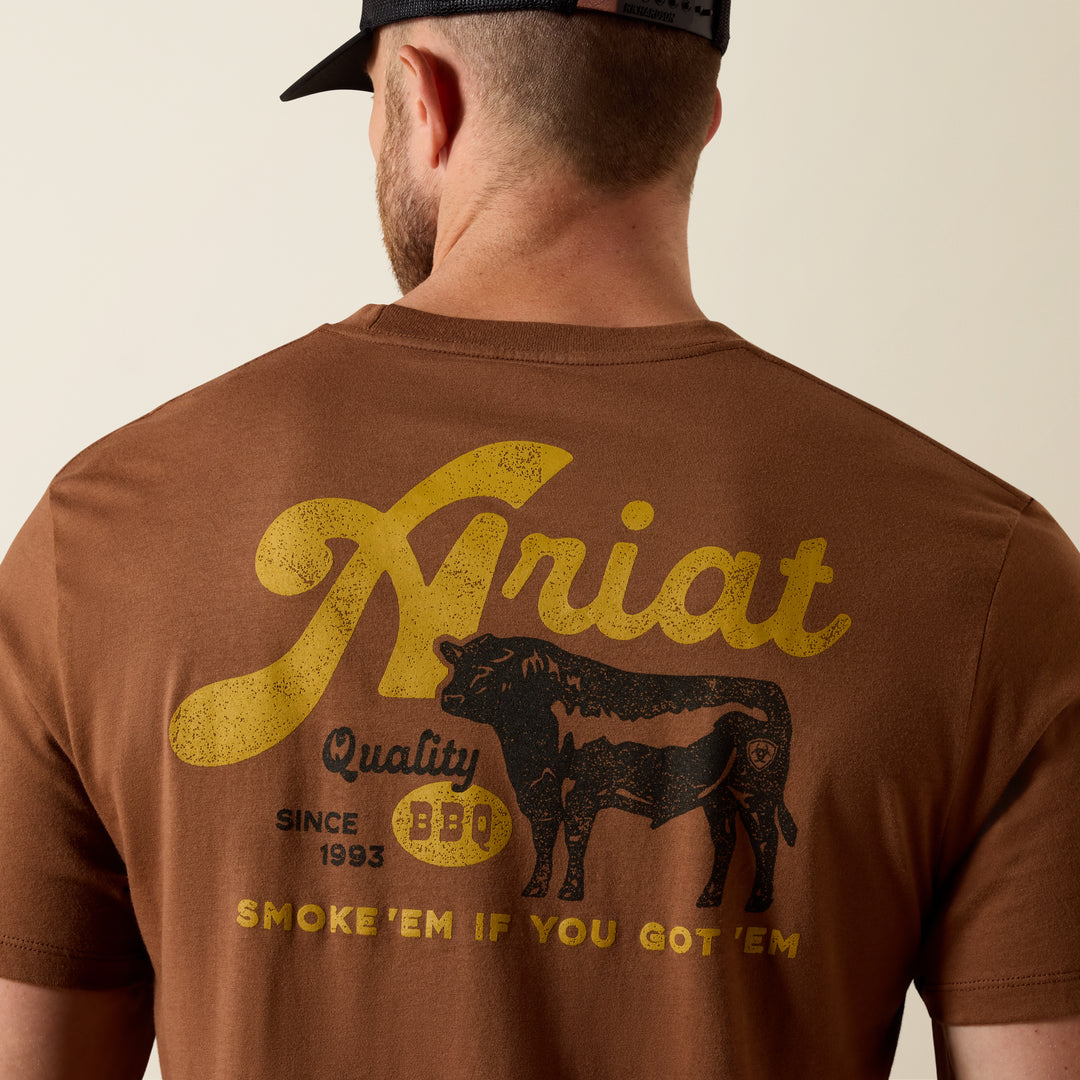 Men's Ariat BBQ Smoke Classic Fit T-Shirt - 10071197