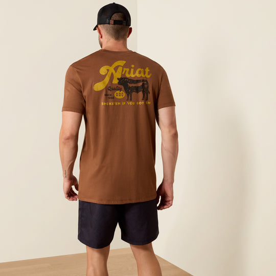 Men's Ariat BBQ Smoke Classic Fit T-Shirt - 10071197