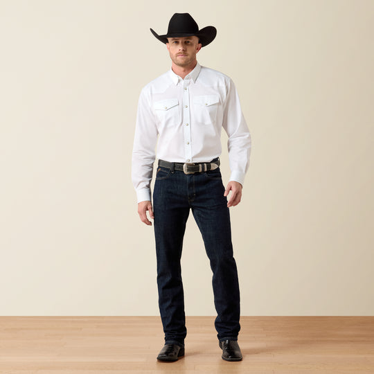 Men's Ariat Lightweight Twill Classic Fit Snap Shirt - 10071236
