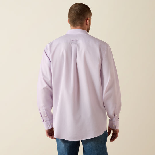 Men's Ariat Wrinkle Free Solid Pinpoint Oxford Classic Fit Shirt - 10071536