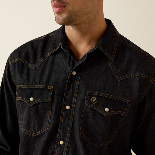 Men's Ariat Retro Halford Fitted Snap Shirt - 10071712