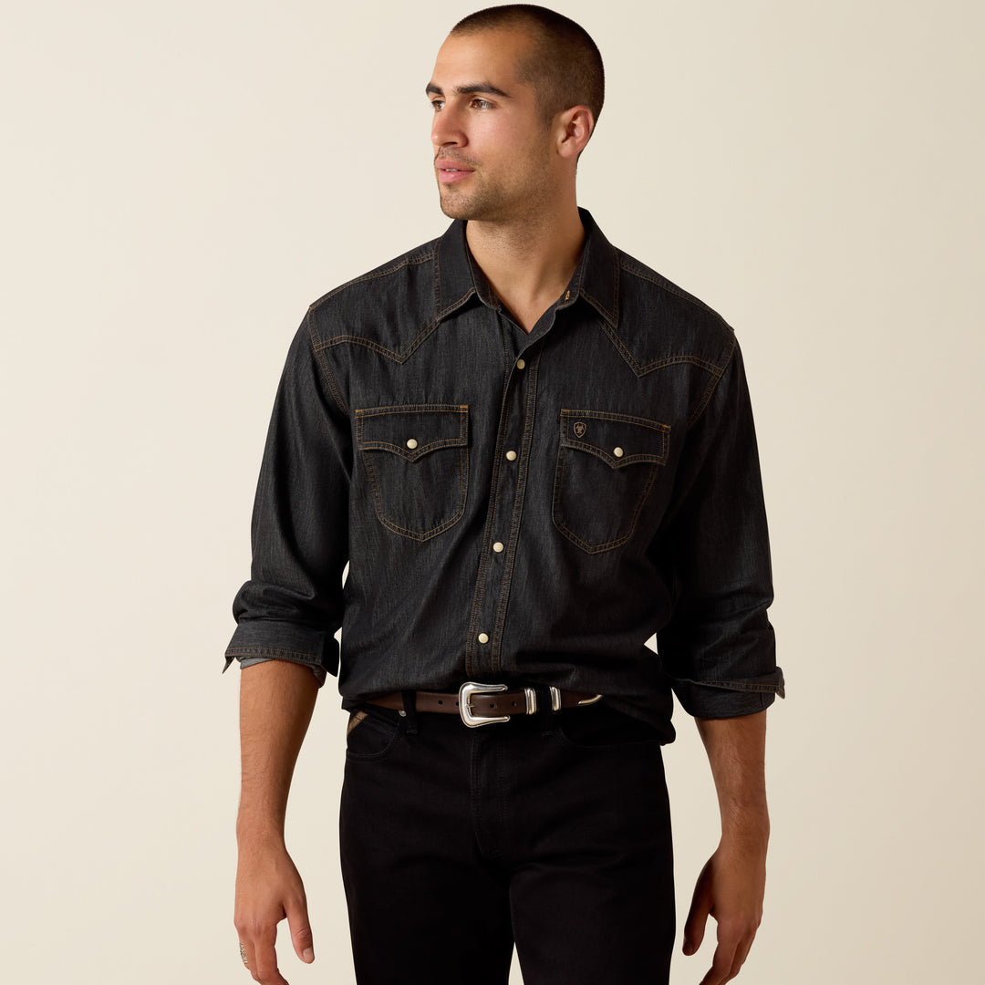 Men's Ariat Retro Halford Fitted Snap Shirt - 10071712
