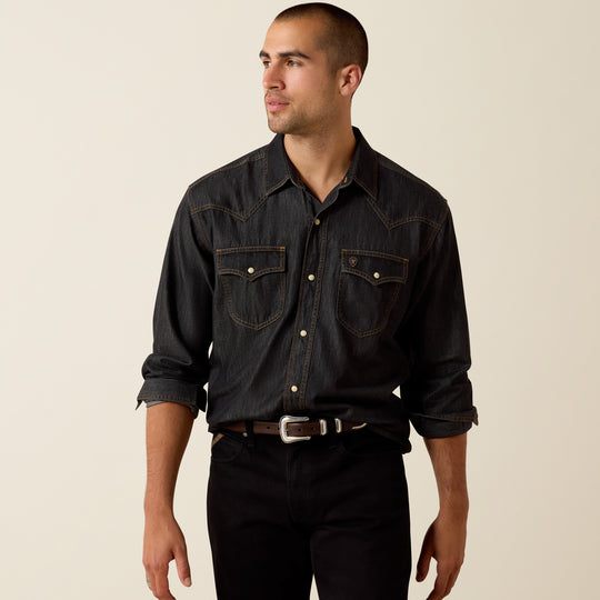 Men's Ariat Retro Halford Fitted Snap Shirt - 10071712