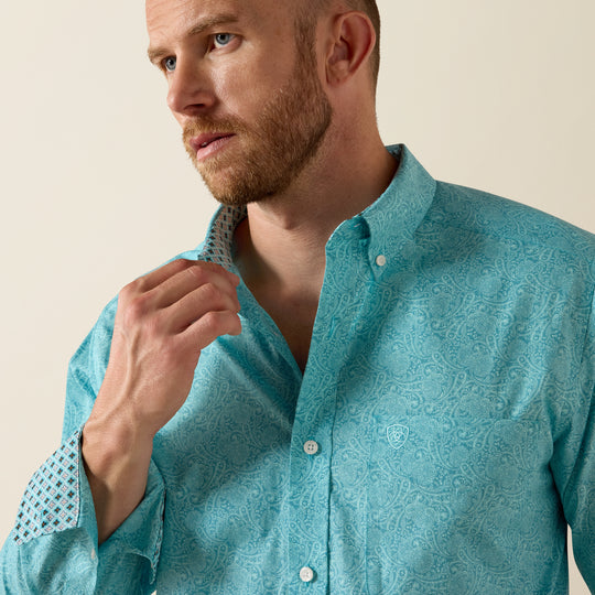 Men's Ariat Wrinkle Free Cormac Fitted Shirt - 10071743