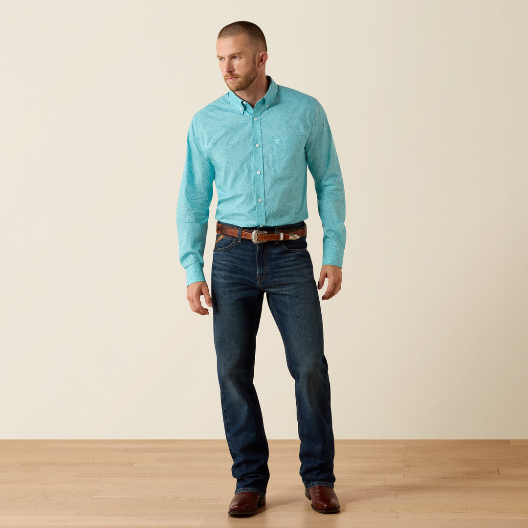 Men's Ariat Wrinkle Free Cormac Fitted Shirt - 10071743