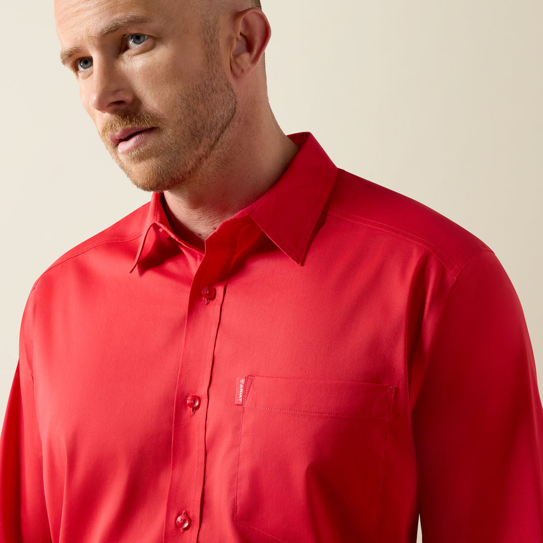 Men's Ariat Everything Scarlett Red Classic Fit Shirt - 10072736