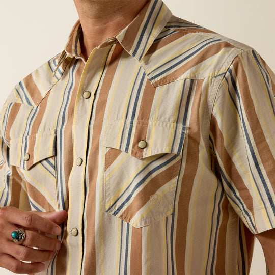 Men's Ariat Retro Hawthorne Fitted Snap Shirt - 10073572