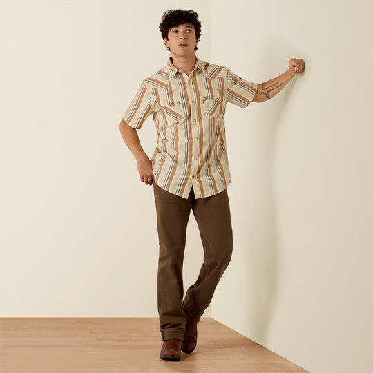 Men's Ariat Retro Hawthorne Fitted Snap Shirt - 10073572