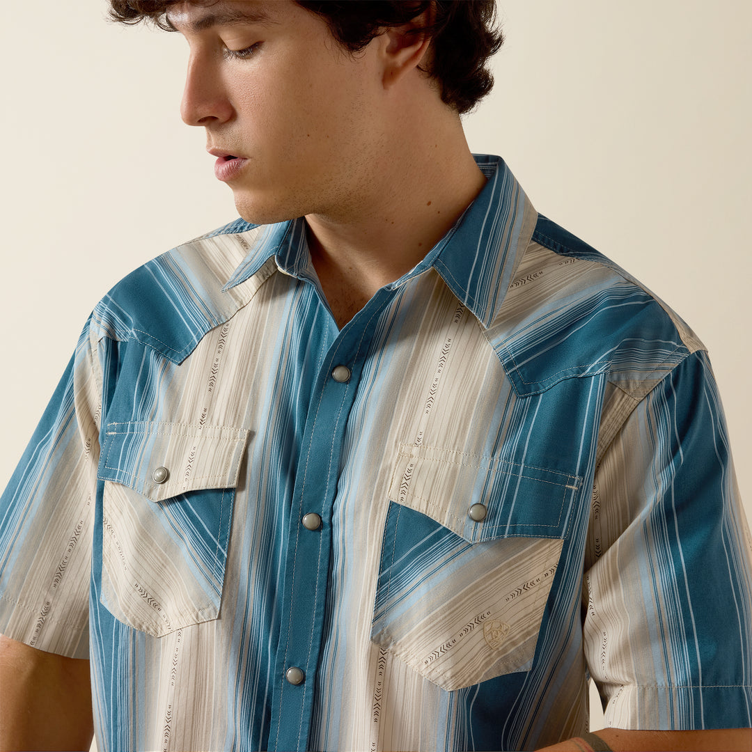 Men's Ariat Retro Hyland Fitted Snap Shirt - 10073573