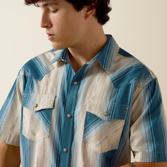 Men's Ariat Retro Hyland Fitted Snap Shirt - 10073573
