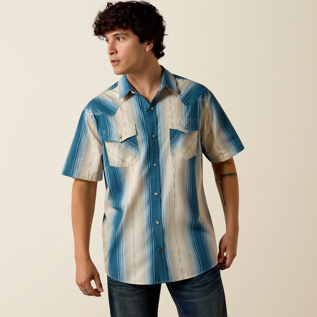 Men's Ariat Retro Hyland Fitted Snap Shirt - 10073573