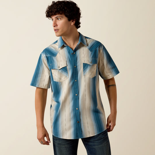 Men's Ariat Retro Hyland Fitted Snap Shirt - 10073573
